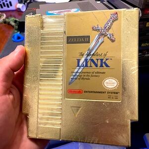 Adventure of Link Zelda II NES Game Limited Edition Gold Cartridge